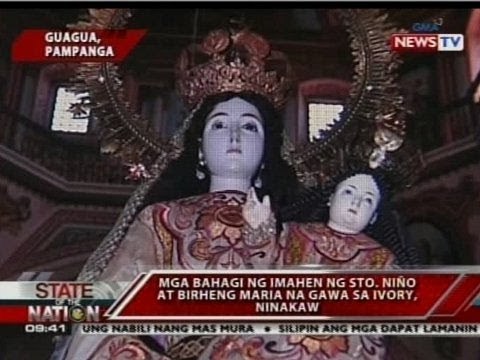 SONA: Mga bahagi ng imahen ng Sto. Niño at birheng Maria, ninakaw