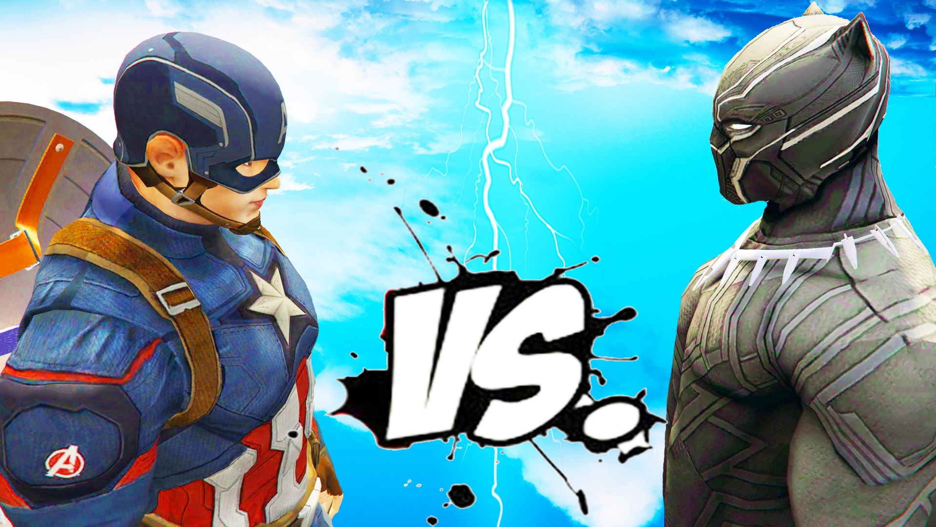 ⁣Captain America vs Black Panther - Epic Superheroes Battle