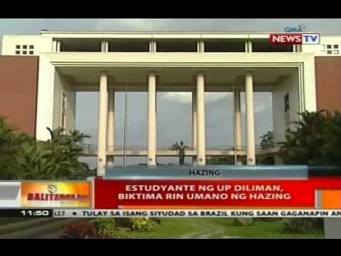 BT: Estudyante ng UP Diliman, biktima rin umano ng hazing