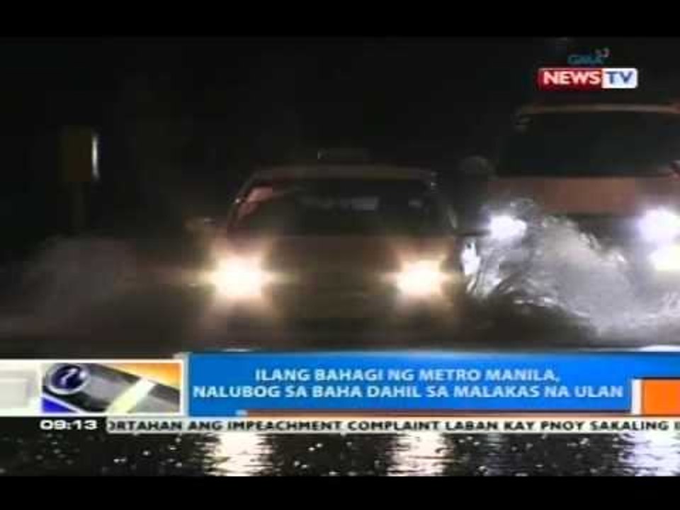 NTG: Ilang bahagi ng Metro Manila, nalubog sa baha dahil sa malakas na ulan