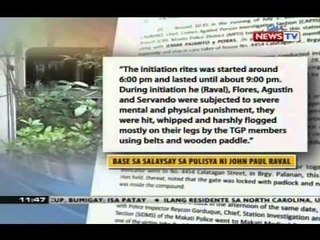 Ama ni Guillo Servando, sumama sa NBI sa pagkalap ng ebidensya sa frat house