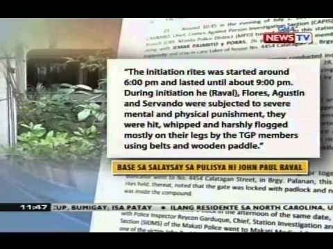 Ama ni Guillo Servando, sumama sa NBI sa pagkalap ng ebidensya sa frat house