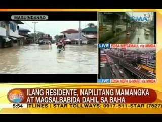 UB: Ilang residente, napilitang mamangka at magsalbabida dahil sa baha sa Maguindanao