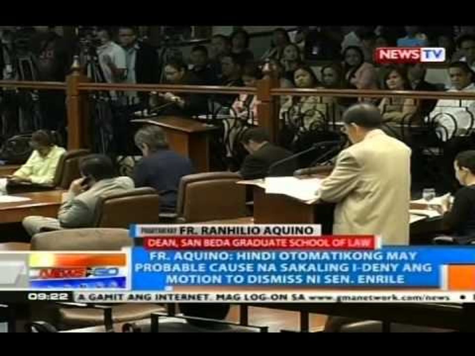 NTG: Panayam kay Fr. Ranhilio Aquino, dean ng San Beda Graduate School of Law