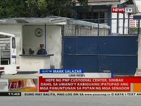 BT: Hepe ng PNP custodial center, sinibak