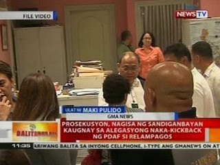 Prosekusyon, nagisa ng Sandiganbayan kaugnay sa alegasyong naka-kickback ng PDAF sa Relampagos