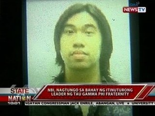 Lider ng Tau Gamma Phi Fraternity, hinahanap ng NBI para  Bigayang linaw ang pagkamatay ng biktima