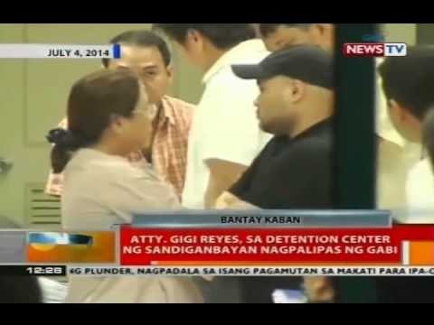 BT: Atty. Gigi Reyes, sa detention center ng Sandiganbayan nagpalipas ng gabi