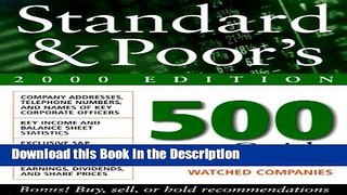 Read [PDF] Standard and Poor s 500 Guide 2000 Online Book