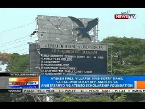 NTG: Ateneo Pres. Villarin, nag-sorry dahil sa pag-imbita kay Rep. Imelda Marcos