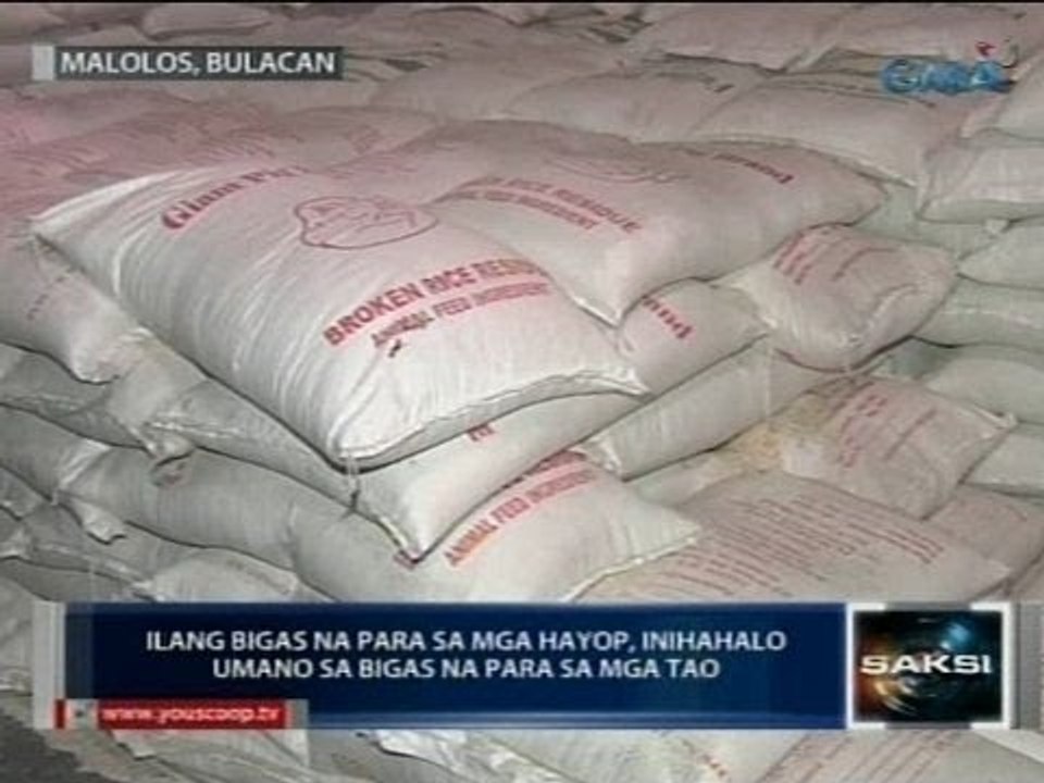 Saksi: Ilang bigas na para sa mga hayop, inihahalo umano sa bigas na para sa tao