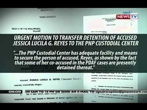 SONA: Gigi Reyes, hiniling na sa PNP Custodial Center na lang siya ikulong