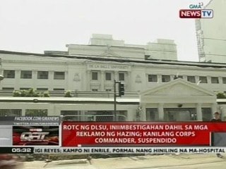ROTC ng DLSU, iniimbestigahan dahil sa mga reklamo ng hazing