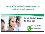 Instant Yahoo help to recover the hacked email account