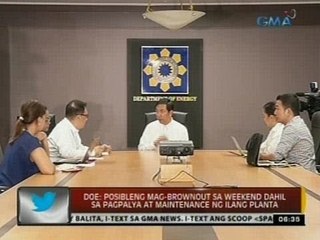 24Oras:DOE: Posibleng mag-brownout sa weekend dahil sa pagpalya at maintenance ng ilang planta