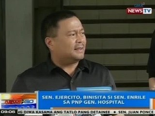 NTG: Sen. Ejercito, binisita si Sen. Enrile sa PNP Gen. Hospital