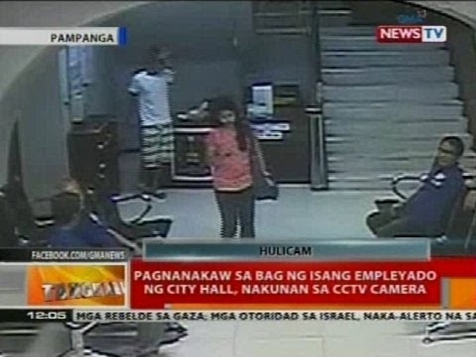 BT: Pagnanakaw sa bag ng isang empleyado ng city hall, nakunan ng CCTV camera