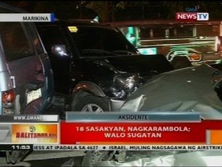 BT: 18 sasakyan, nagkarambola; walo sugatan