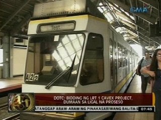 24 Oras: DOTC: Bidding ng LRT 1 Cavex Project, dumaan sa ligal na proseso