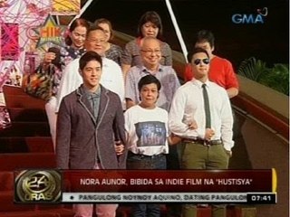 24 Oras: Nora Aunor, bibida sa indie film na "Hustisya"