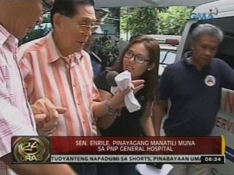 24 Oras: Sen. Enrile, pinayagang manatili muna sa PNP General Hospital