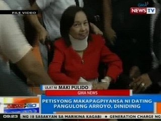 NTG: Petisyong makapagpiyansa ni ex-Pres. Gloria Arroyo, dinidinig