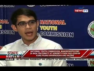 SONA: National Youth Commission, makikipagpulong sa mga fraternity at sorority