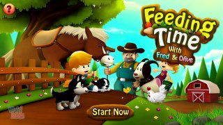 Kids Learn How to Feed Farm Animals   Fun Educational Game for Children