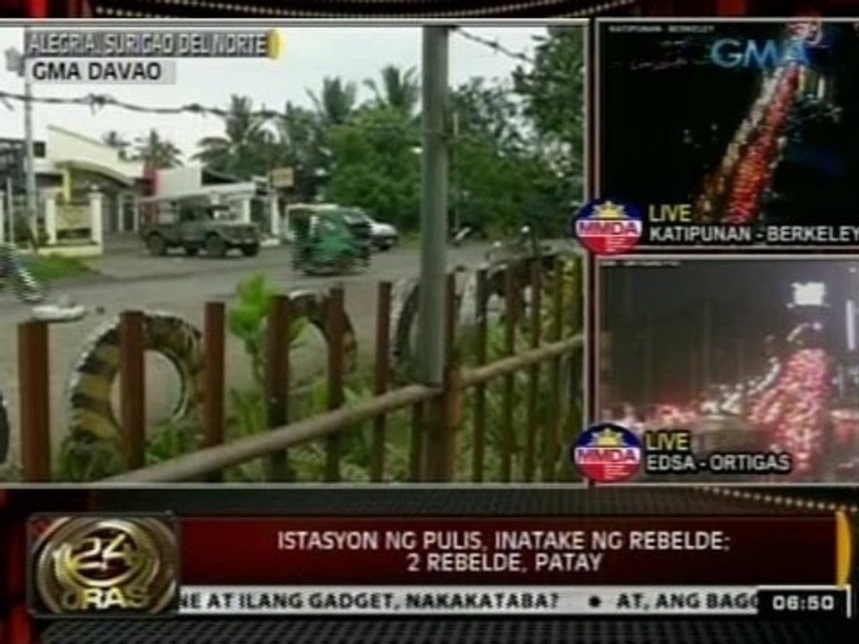 24Oras: Istasyon ng pulis, inatake ng NPA; 2 rebelde, patay