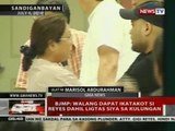 QRT: Gigi Reyes, hindi nakadalo sa arraignment dahil naka-confine pa rin sa ospital