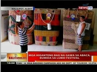 BT: Mga higanteng bag na gawa sa abaca, bumida sa lubid festival