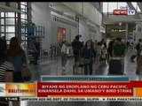 BT: Biyahe ng eroplano ng Cebu Pacific, kinansila dahil sa umano'y bird strike