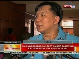 BT: Ama ng babaeng sangkot umano sa hazing kay Sevando, napasugod sa NBI