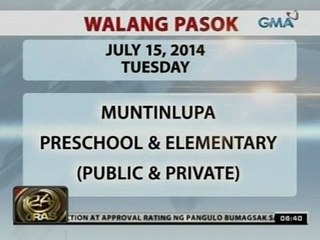 24 Oras: Mga klase sa Metro Manila at karatig-lugar, sinuspinde dahil sa Bagyong Glenda