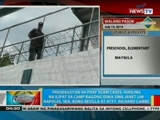 Télécharger la video: Prosekusyon sa PDAF scam cases, hiniling na ilipat sa Camp bagong diwa sina Napoles, Revilla, Cambe