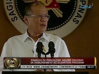 24 Oras: PNoy, dinepensahan ang Disbursement Acceleration Program