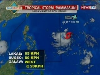 BT: Weather update as of 12:02 p.m. (July 13, 2014)