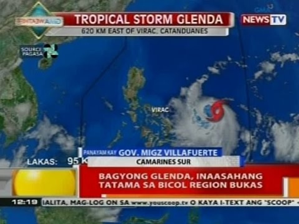 BT: Bagyong Glenda, inaasahang tatama sa Bicol Region bukas