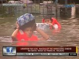 24 Oras: Umapaw na ilog, nagdulot ng hanggang dibdib na baha; nasa 50 pamilya, inilikas