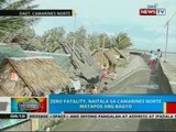 BP: Zero fatality, naitala sa Camarines Norte matapos ang bagyo