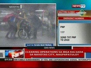Clearing operations sa mga kalsada sa Navotas City, nakatakdang simulan ngayong hapon
