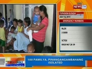 NTG: 100 pamilya, pinangangambahang isolated sa Obando, Bulacan