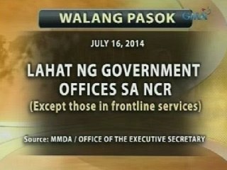 UB: MMDA chief: Lahat ng govt offices sa NCR, walang pasok ngayong araw