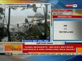 Ilang bahay sa Northern Samar, nawalan ng bubong dahil sa malakas na hangin