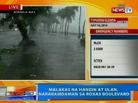 NTG: Malakas ng hagin at ulan, nararamdaman sa Roxas Blvd., Manila