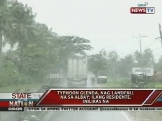 SONA: Typhoon Glenda, nag-landfall na sa Albay