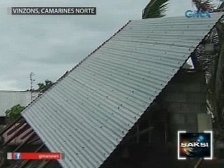 Saksi: Ilang coastal area sa Camarines Norte, hinambalos ng malalaking alon dahil sa bagyong Glenda