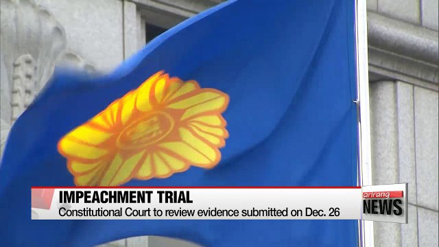 Constitutional Court reviewing evidence in impeachment trial