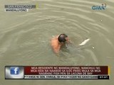 Mga residente ng Mandaluyong, nanghuli ng mga isda na naanod sa ilog Pasig