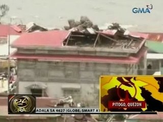 24Oras: Ilang lumang istruktura sa Quezon, naapektuhan ng bagyo